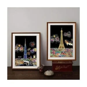 Papel de pintura Arco Iris A4 manualidades de bricolaje_3