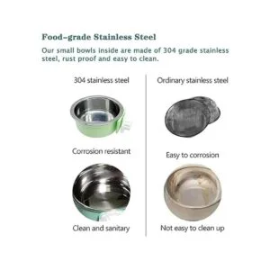 Cuenco para perro con cajón extraíble de acero inoxidable_2