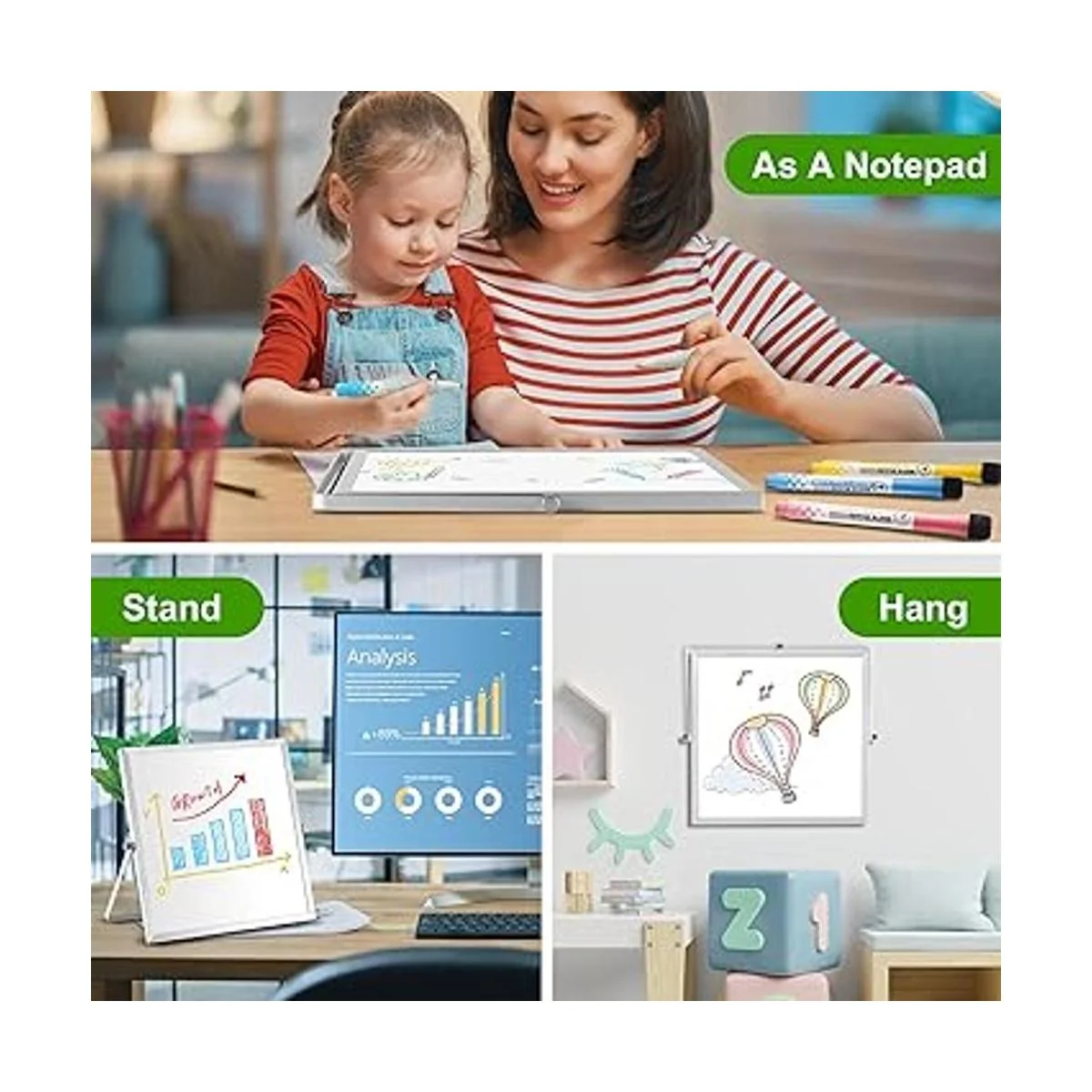 Pizarra pequeña de borrado en seco pizarra blanca pequeña_4