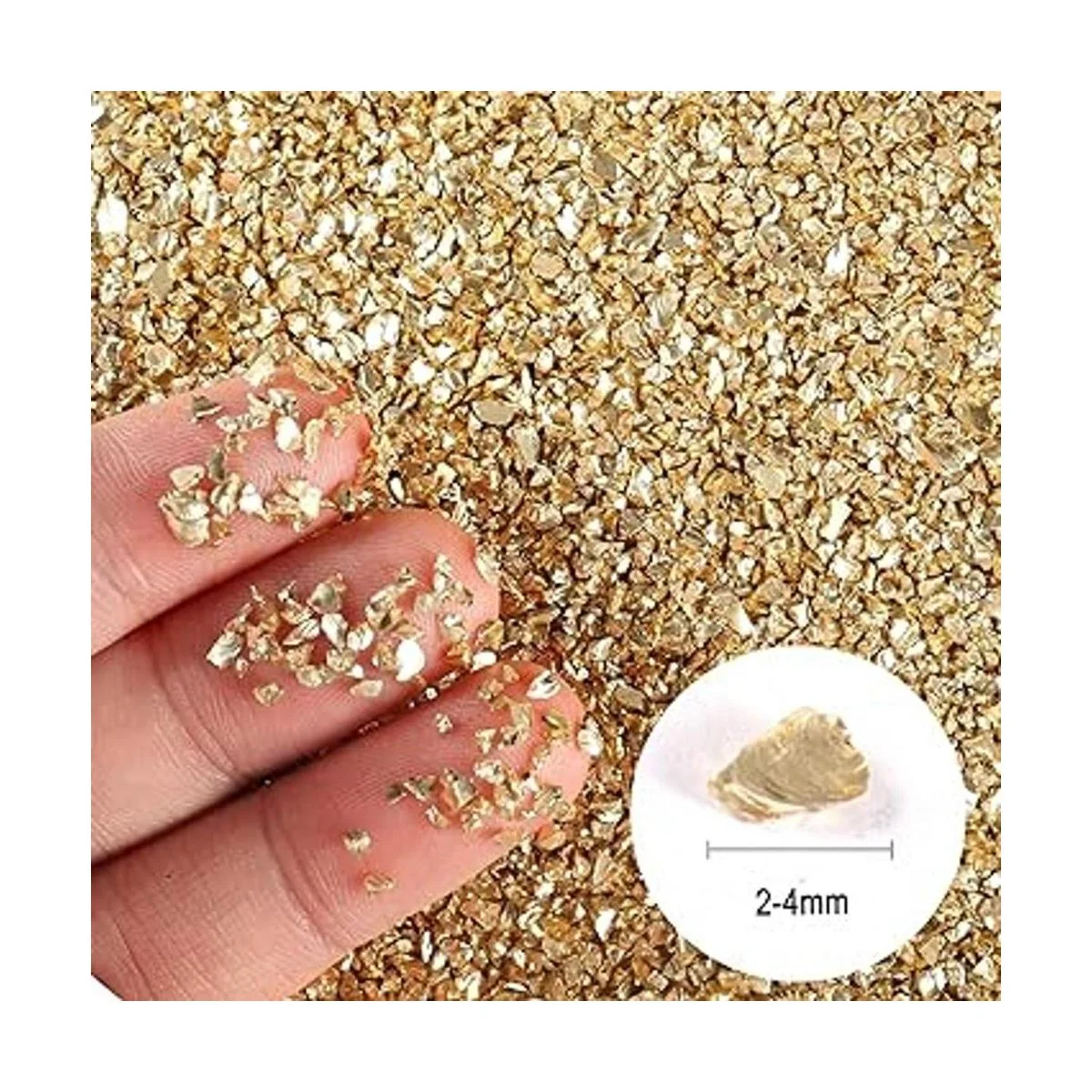 Ceya 5.3 onzas 5.29 oz de vidrio irregular triturado_2