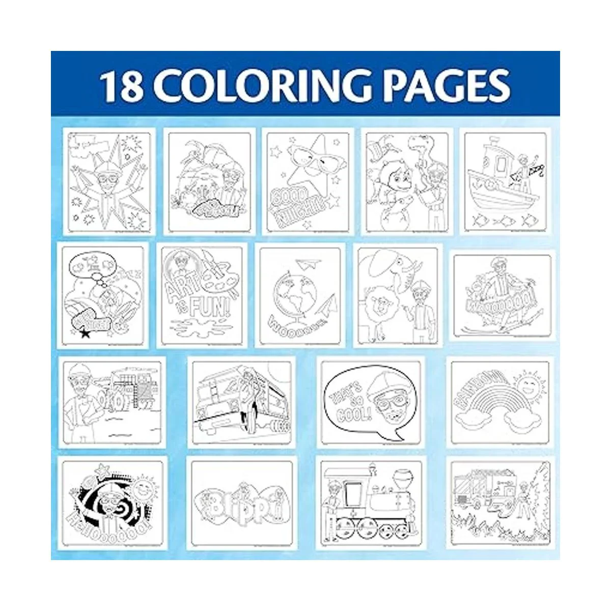 Crayola Blippi Color Wonder Páginas para colorear y_2