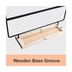 Organizador de aretes de 3 niveles con 75 agujeros_3