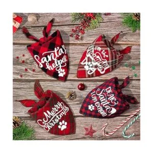 Paquete de 4 bandanas de cumpleaños para perros Clásico_7