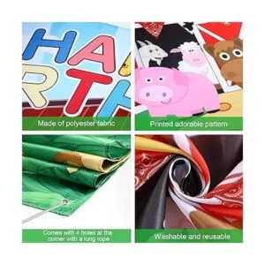 Tatuo Suministros de fiesta de cumpleaños de granja fondo_3