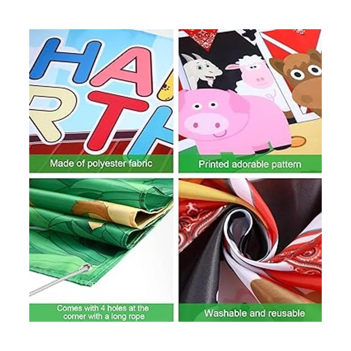 Tatuo Suministros de fiesta de cumpleaños de granja fondo_3