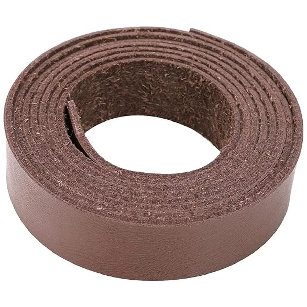 Picheng Correa de cuero marrón oscuro de 1 pulgada de_3