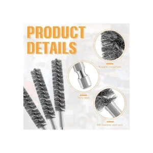 Cepillo de acero inoxidable con orificio de cerdas de_3