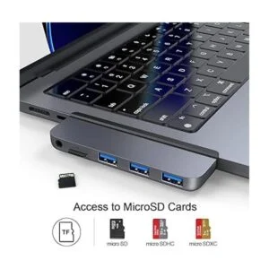 Qwiizlab Adaptador de concentrador USB C 5 en 1 USB 3.0_4