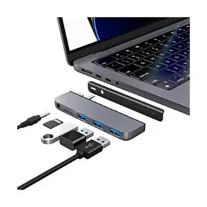 Qwiizlab Adaptador de concentrador USB C 5 en 1 USB 3.0_1