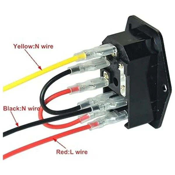 FILSHU 10A 250V Enchufe de entrada módulo enchufe_3
