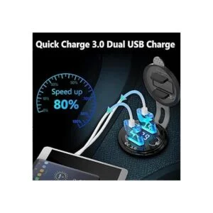 Versión mejorada Toma USB de 12 V de doble carga rápida_3