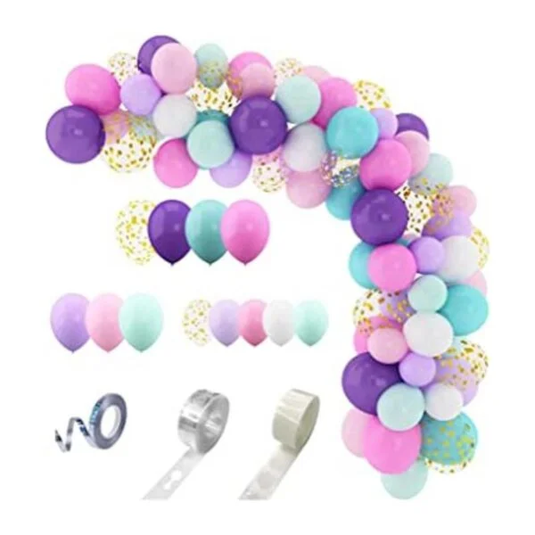Juego de 168 globos para guirnalda de arco de unicornio_1