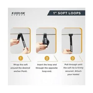 KODIAK STRAPS Correas de amarre de lazo suave 1 x 12_3