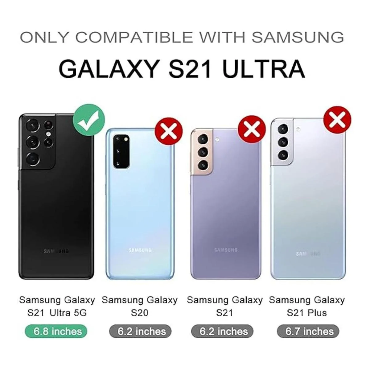 WeLoveCase Funda tipo cartera para Samsung Galaxy S21_2