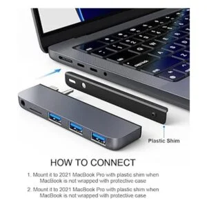 Qwiizlab Adaptador de concentrador USB C 5 en 1 USB 3.0_5