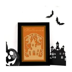Troqueles de corte de fondo de la casa de Halloween_5