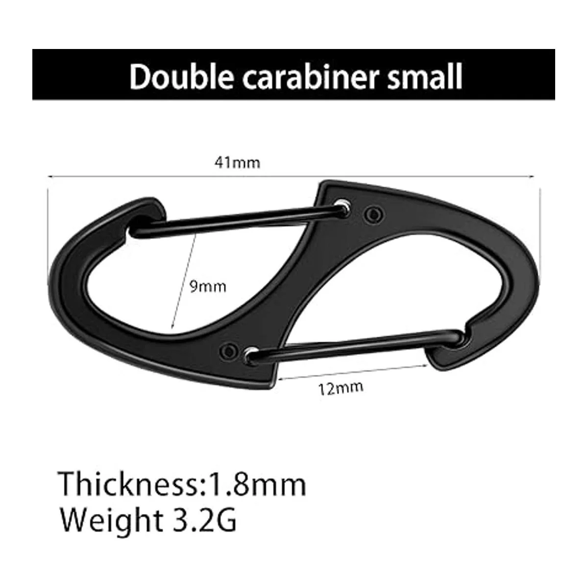 20 piezas de gancho pequeño de aleación de 1.6 pulgadas_2
