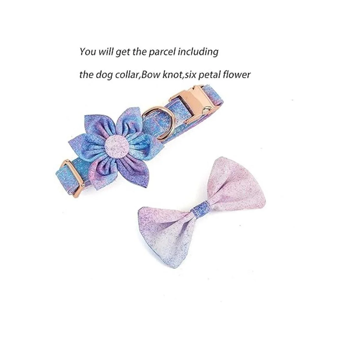 Collar de perro floral para niña y perro suave cómodo_2