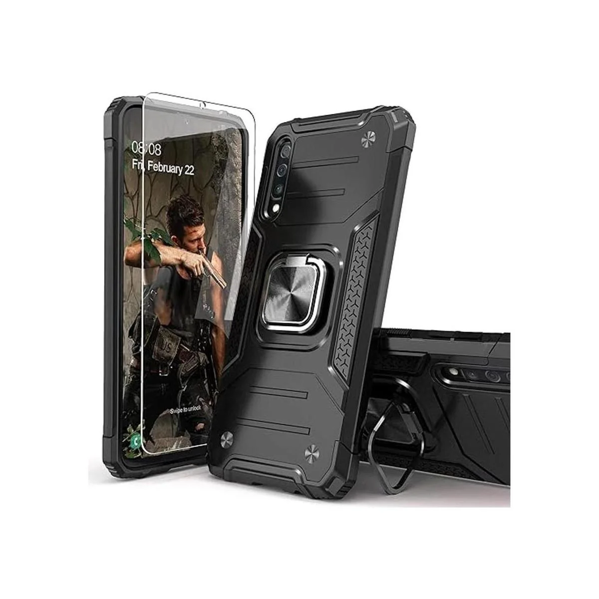 IDYStar Funda para Galaxy A50 con protector de pantalla de_1