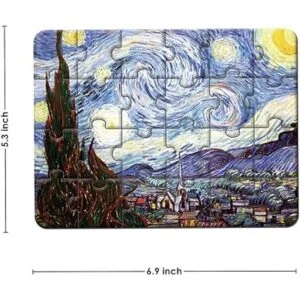 YOGEON Rompecabezas de noche estrellada de 24 piezas_5