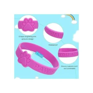 36 pulseras de silicona con estampado de patas pulseras_6