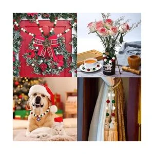 230 cuentas redondas de madera a cuadros de búfalo sueltas_6