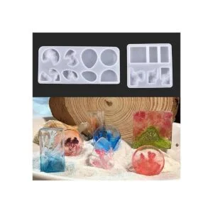 Moldes para colgantes de resina de isla paquete de 4 de_4