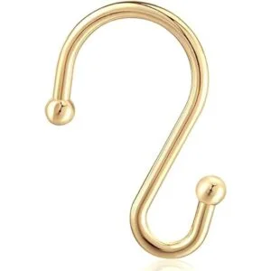 Ganchos dorados para cortina de ducha juego de 12 ganchos_2