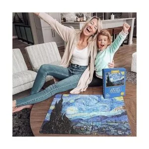 YOGEON Rompecabezas de noche estrellada de 24 piezas_3