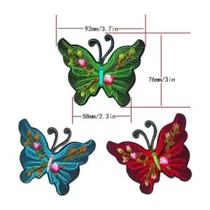 Qingxii Decorr Parches coloridos surtidos de mariposas_4