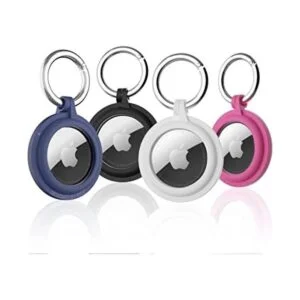 PZOZ Paquete de 4 llaveros para AirTag con protector de_1
