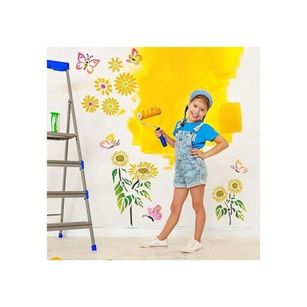 8 plantillas de pintura de mariposas de girasol para_6