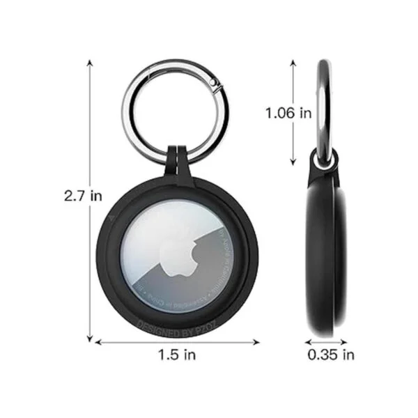 PZOZ Paquete de 4 llaveros para AirTag con protector de_2