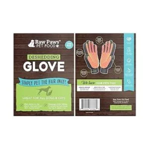 Raw Paws Guantes de aseo de mascotas de punta suave para_2