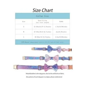 Collar de perro floral para niña y perro suave cómodo_4