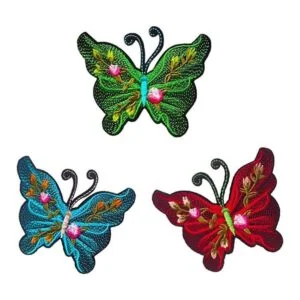 Qingxii Decorr Parches coloridos surtidos de mariposas_3