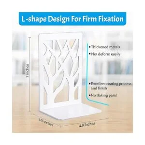 Sujetalibros soportes decorativos de metal resistentes_6