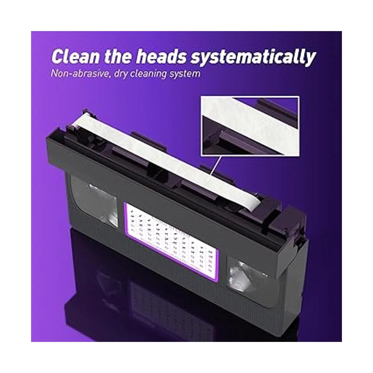 YHDD Cinta limpiadora de cabeza VCR para reproductores_3