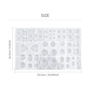 Molde de silicona superbrillante 58 cavidades para gemas_2