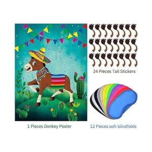 Pin The Tail On The Donkey Party Game póster de juego de_3