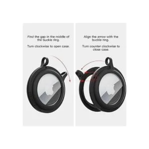 PZOZ Paquete de 4 llaveros para AirTag con protector de_3
