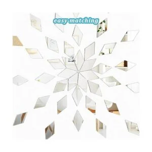 Geiserailie Espejo en forma de diamante mosaico pequeño_6