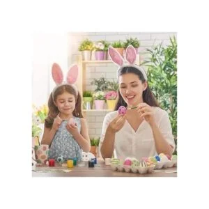YTYKINOY 30 huevos de Pascua de plástico blanco en blanco_6