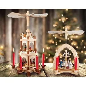 Eika Juego de 20 velas de cera de Navidad tradicionales_6