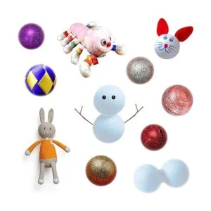 Paquete de 100 bolas de espuma en blanco de 0.8 pulgadas_7