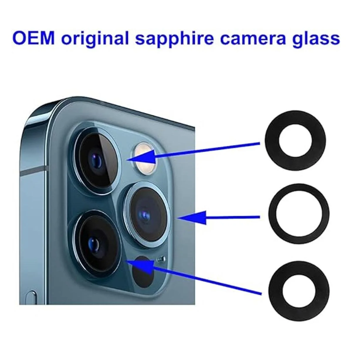 YUYOND 3 piezas de repuesto original de lente de vidrio_2