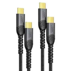 Cable USB C a USB C de carga rápida de 3A paquete de 2_1