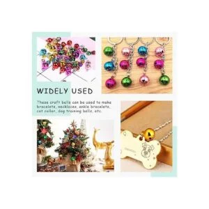 Swpeet Kit surtido de 403 cascabeles de Navidad coloridos_6