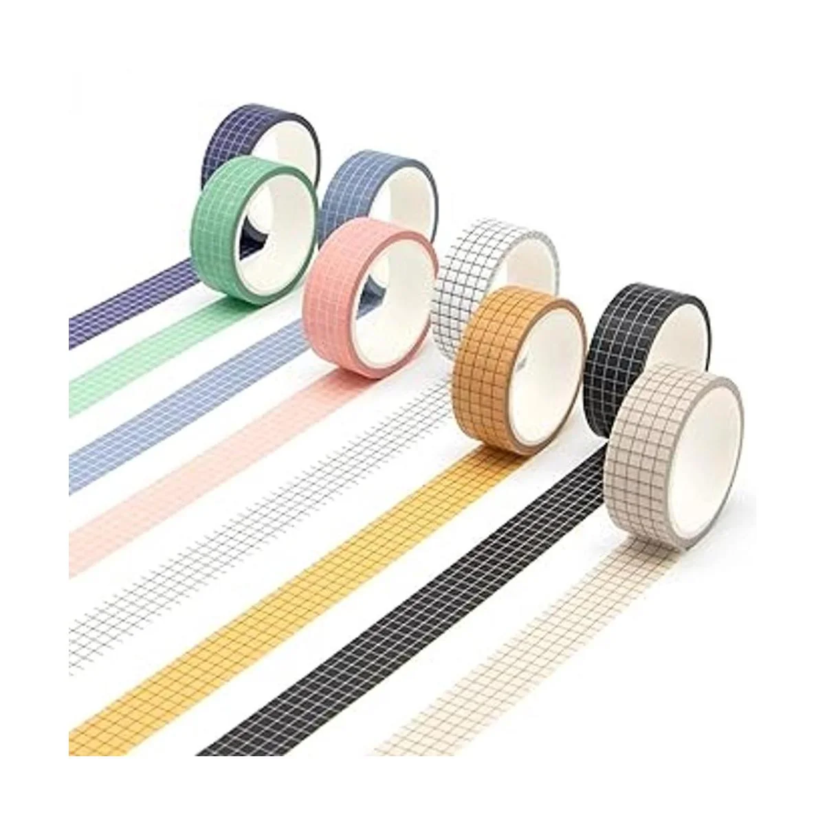 Juego de cintas Washi de cuadrícula 27 rollos de cintas_2