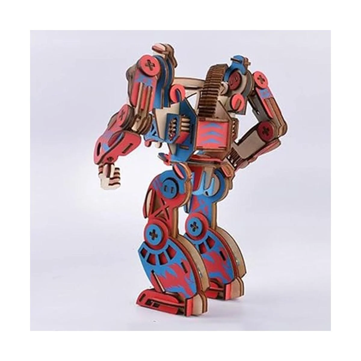 Rompecabezas de madera 3D DIY Robot mecánico modelo de_2